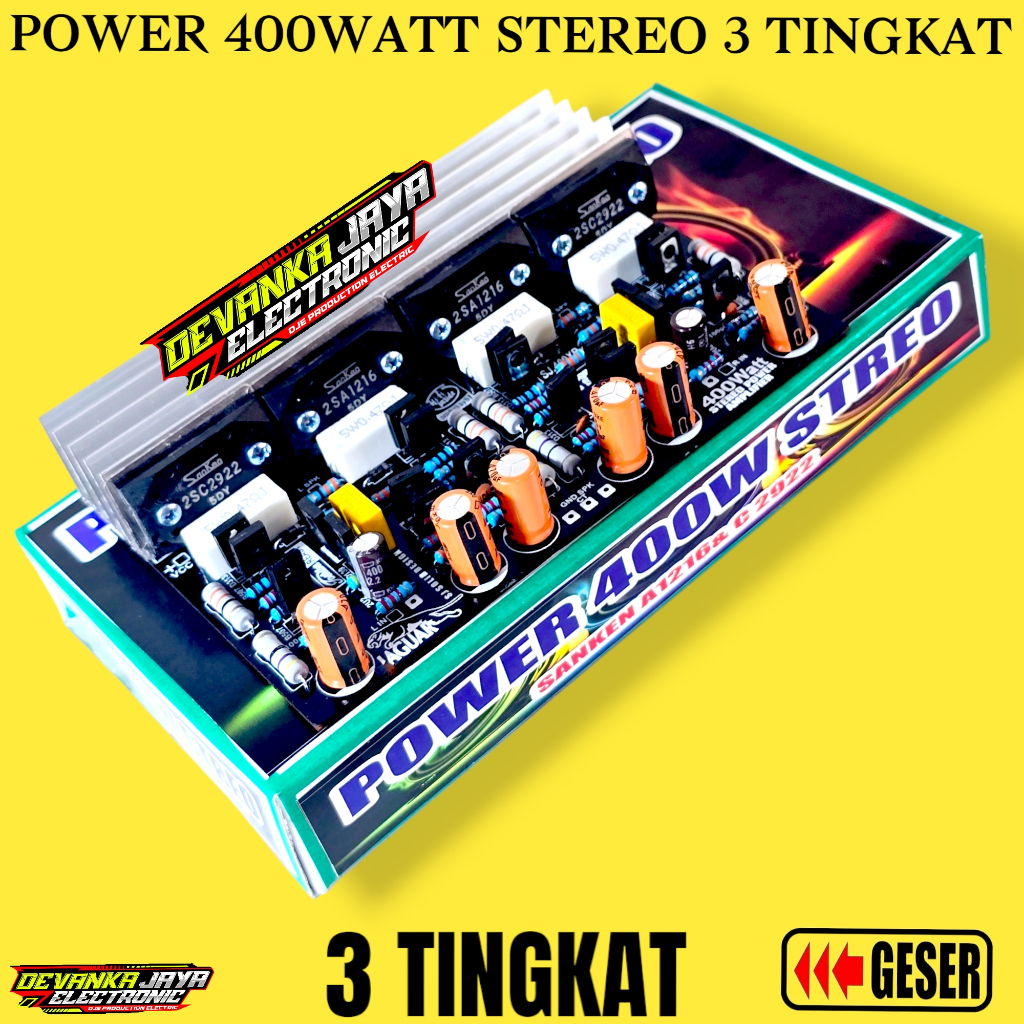 Kit Power 400Watt Stereo Sanken 3 Tingkat