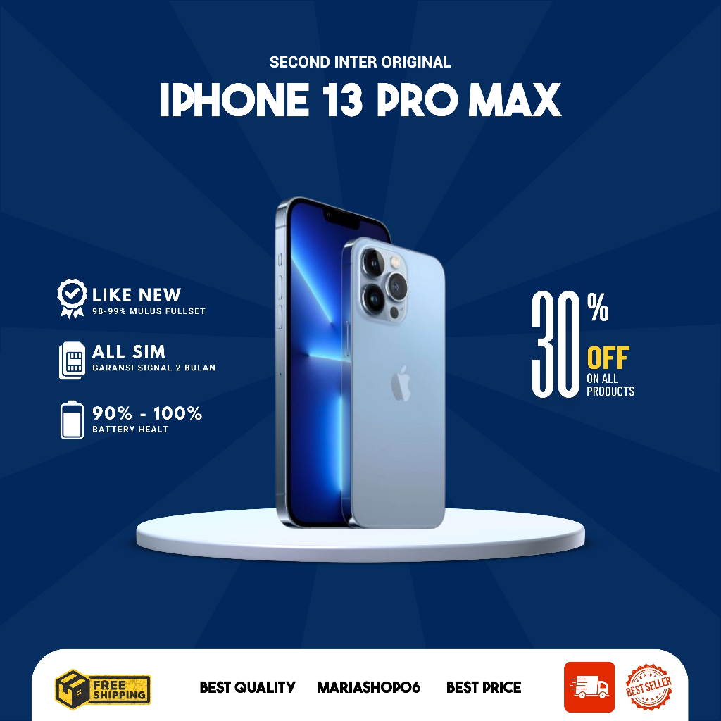 iPhone 13 PRO MAX 1TB/512GB/256GB/128GB SECOND ORIGINAL