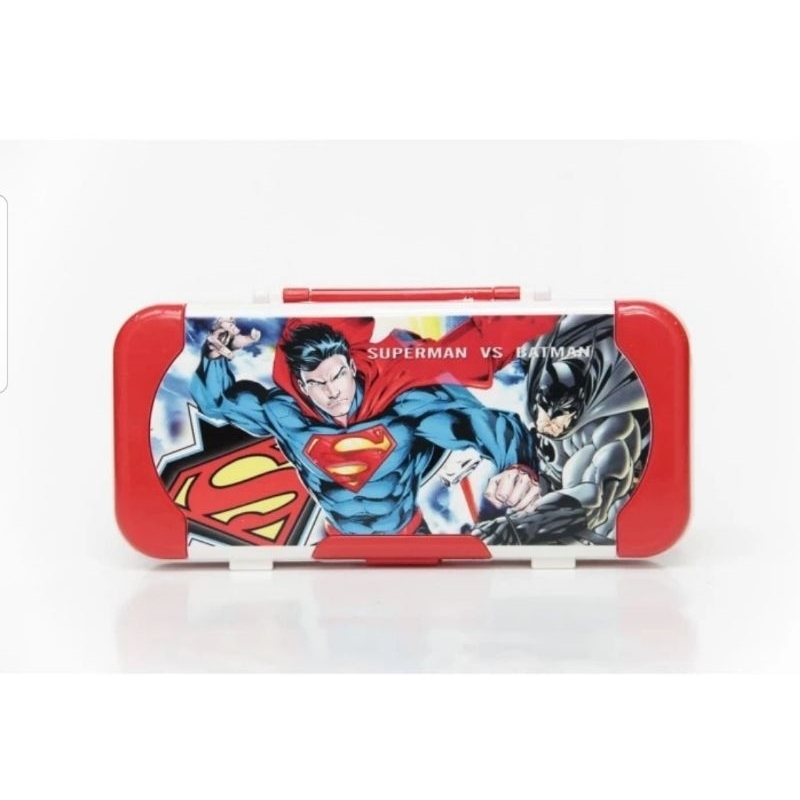 

Tempat Pensil Plastik + Penggaris Set Motif Superman CC-57