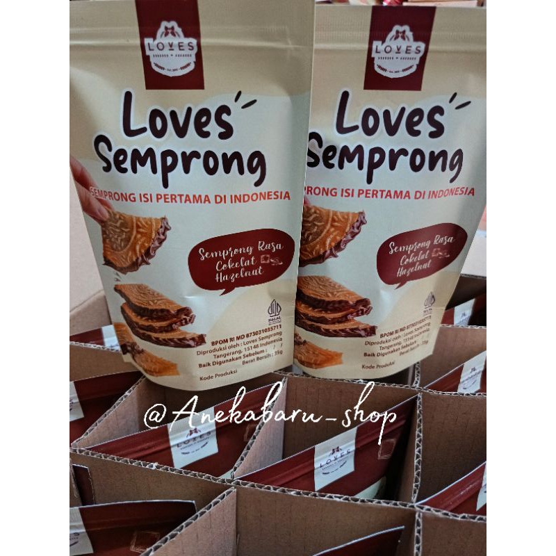 

Loves Semprong Coklat Hazelnut (NUTELLA)