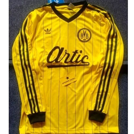 JERSEY BVB BORUSSIA DORTMUND ARTIC RETRO 1985 1986 85 86 1987 1988 87 88 BLOKECORE SKENA ls longslee