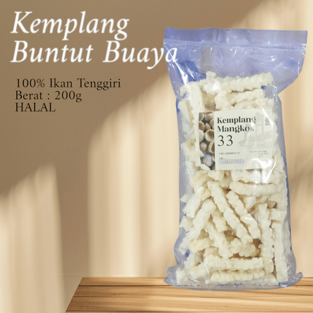 

Kemplang Buntut Buaya Ikan Tenggiri 200g