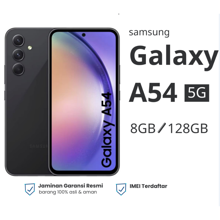 Jual Murah HP Samsung Galaxy A54 5G RAM 8/128 GB  100% Baru Original Garansi Resmi - Putih