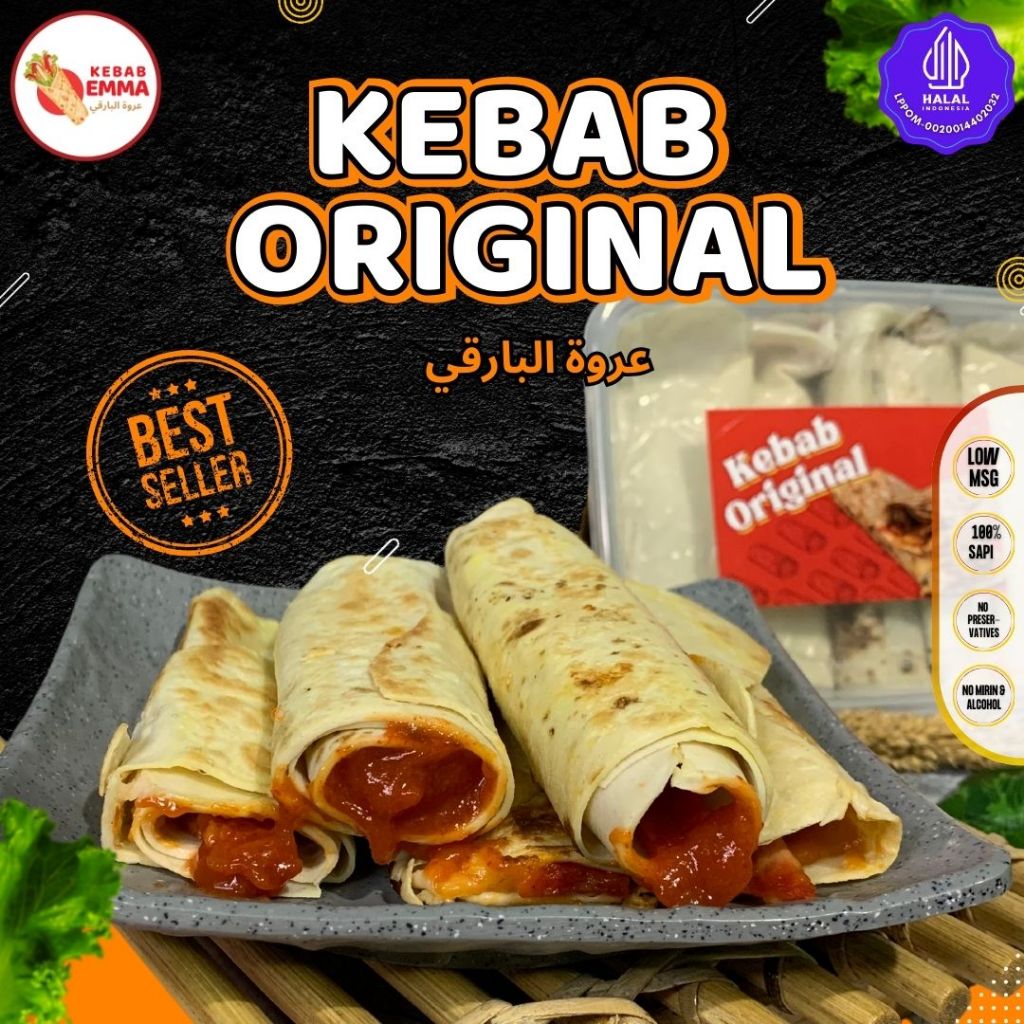 

GROSIR!! Kebab Original Frozen isi 10pcs Premium,Halal & Nikmat KEMASAN RANDOM