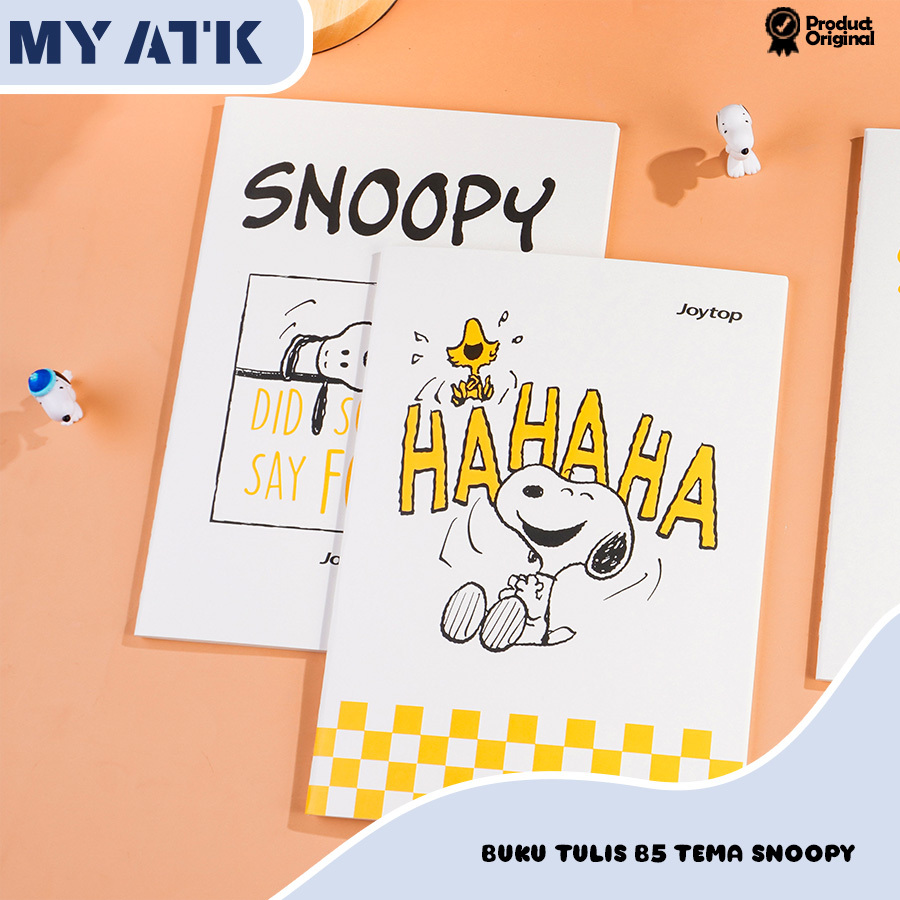 

Buku tulis B5 Snoopy/ Notebook bergaris kuliah daily