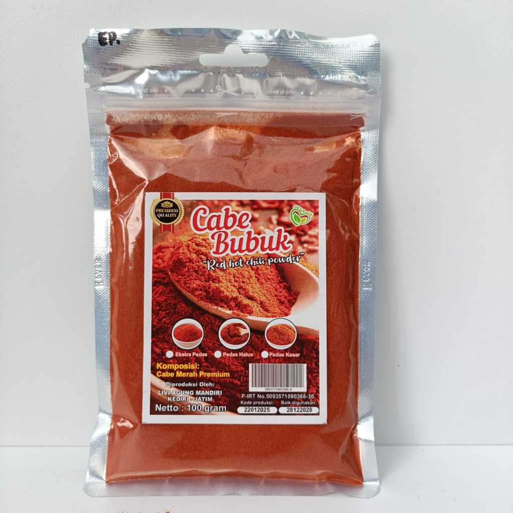 

Bubuk Cabe Pedas Hot - 1 KG | Pedas Halus | Pedas Kasar | Ekstra Pedas