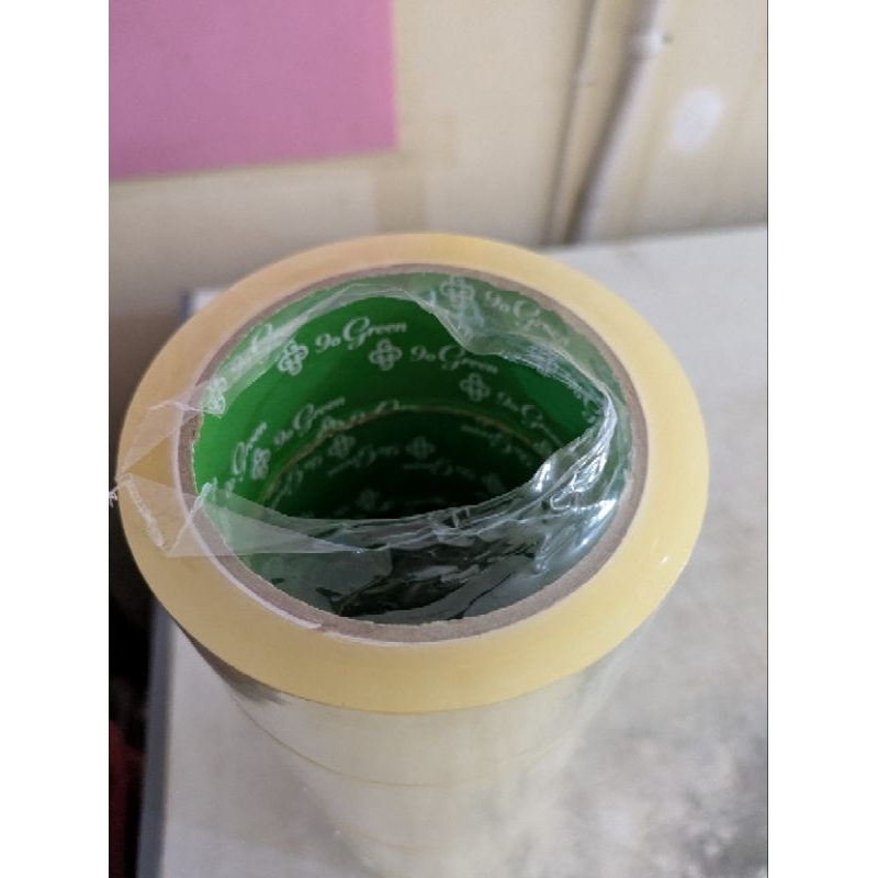 

Lakban Bening solasi bening Packing merk GoGreen 45mm