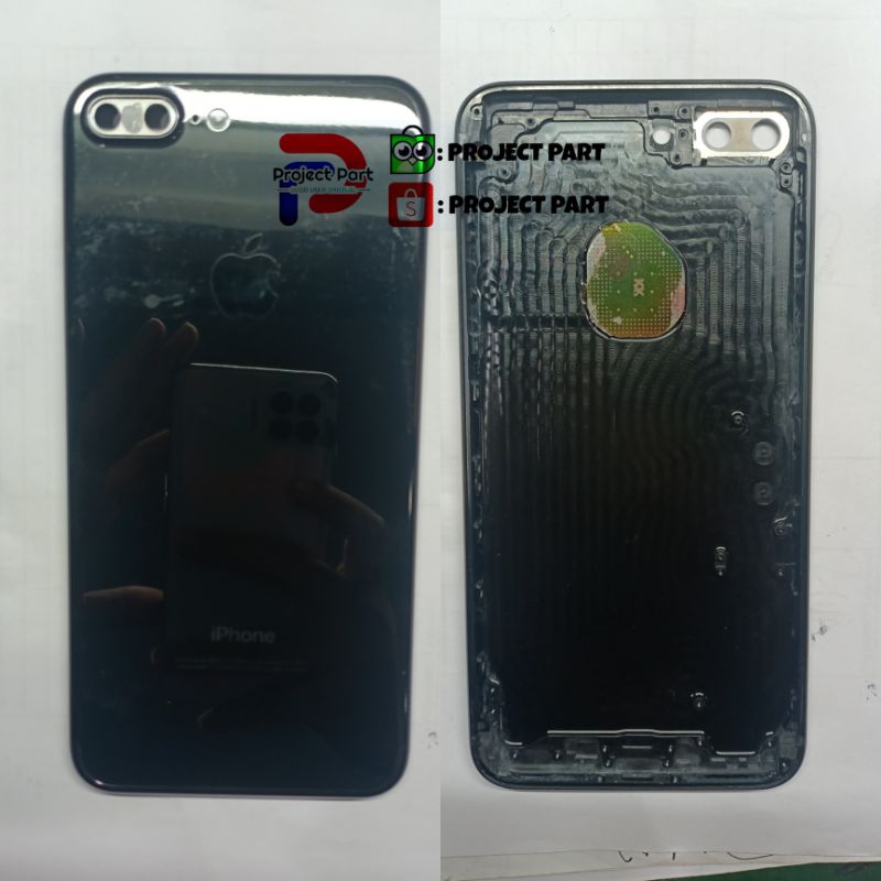 BACK COVER IPHONE 7 PLUS JET BLACK PREMIUM