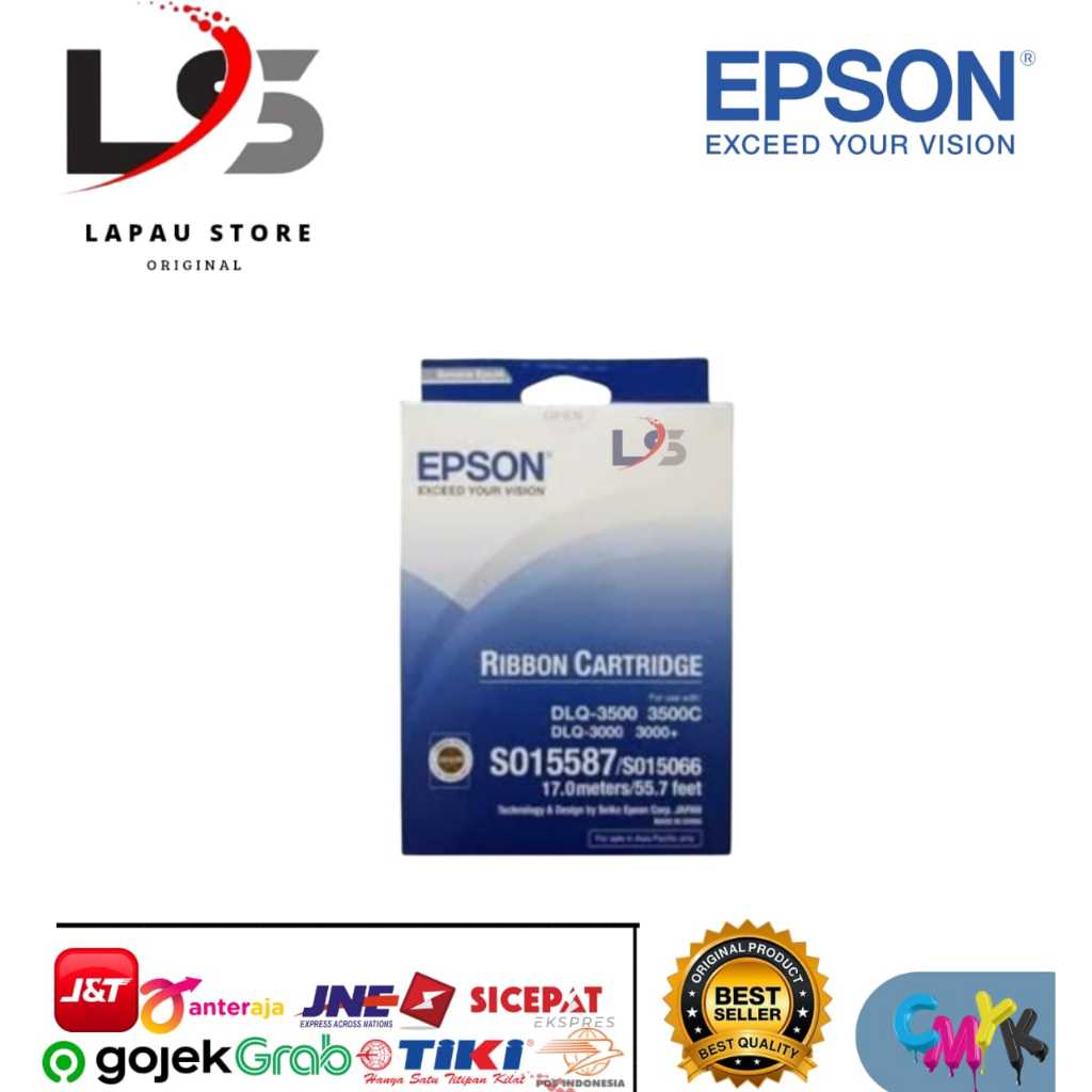 Ribbon Cartridge Epson DLQ-3000 DLQ-3500 DLQ-3500+ Pita Ori S015587
