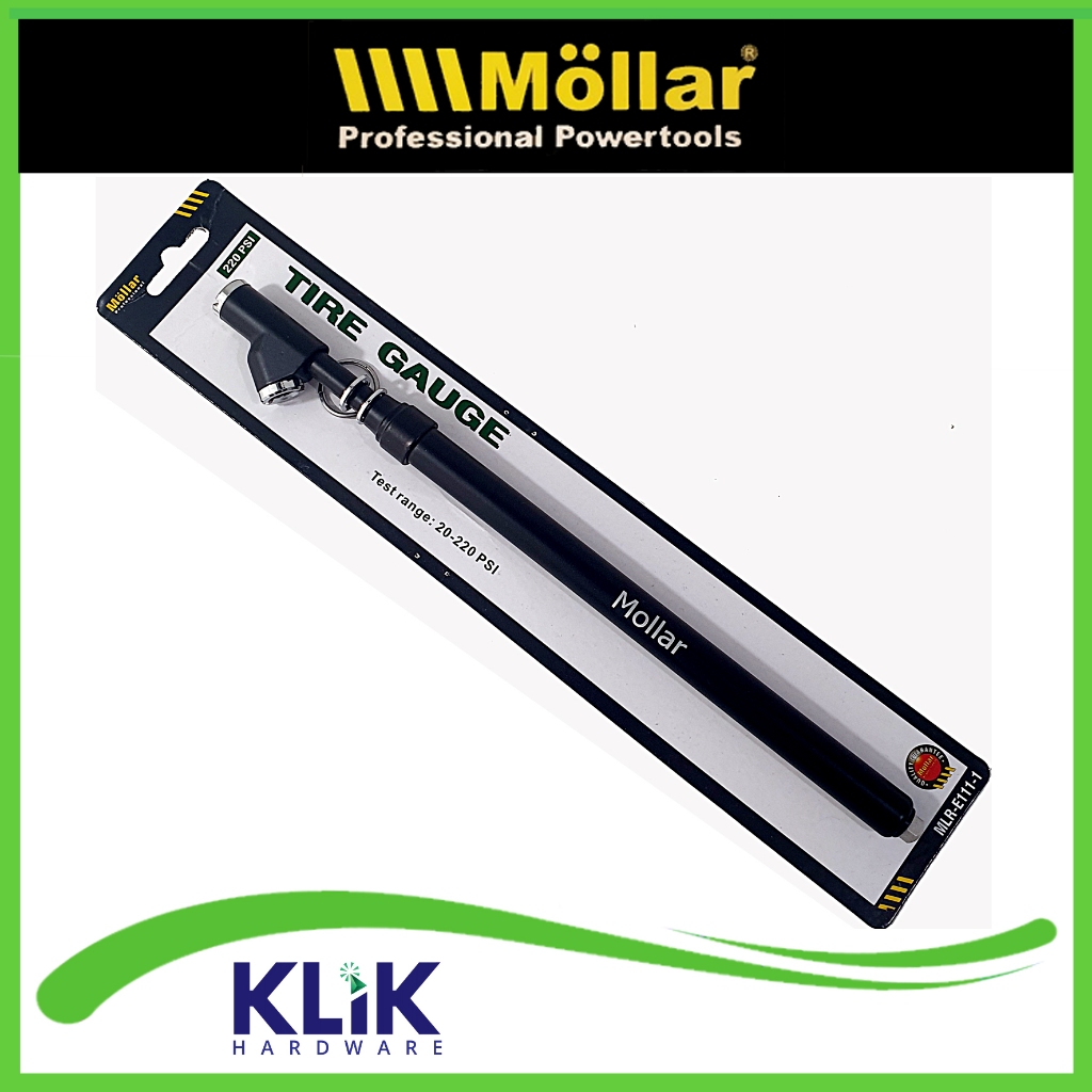 ID MOLLAR ALAT UKUR TEKANAN ANGIN BAN 220 PSI DOZIRO 200 PSI MOBIL TRUK - DUAL HEAD TIRE PRESSURE