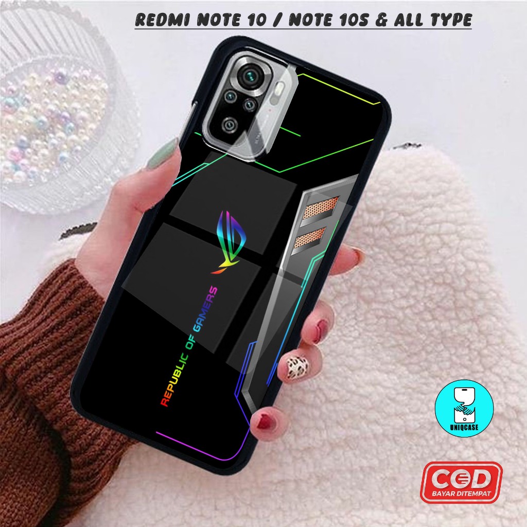 CASE GLOSSY REDMI NOTE 10 / REDMI NOTE 10S dan ALL TYPE SMARTPHONE & ANDROID Bisa request tipe Cassi