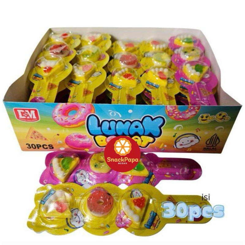 

PERMEN LUNAK GUMMY LUNAK DONAT ANEKA RASA BUAH [ 1 BOX ISI 30 PCS] | COCOK UNTUK PELENGKAP HADIAH ULANG TAHUN | DSM LUNAK DONAT ANEKA RASA BUAH