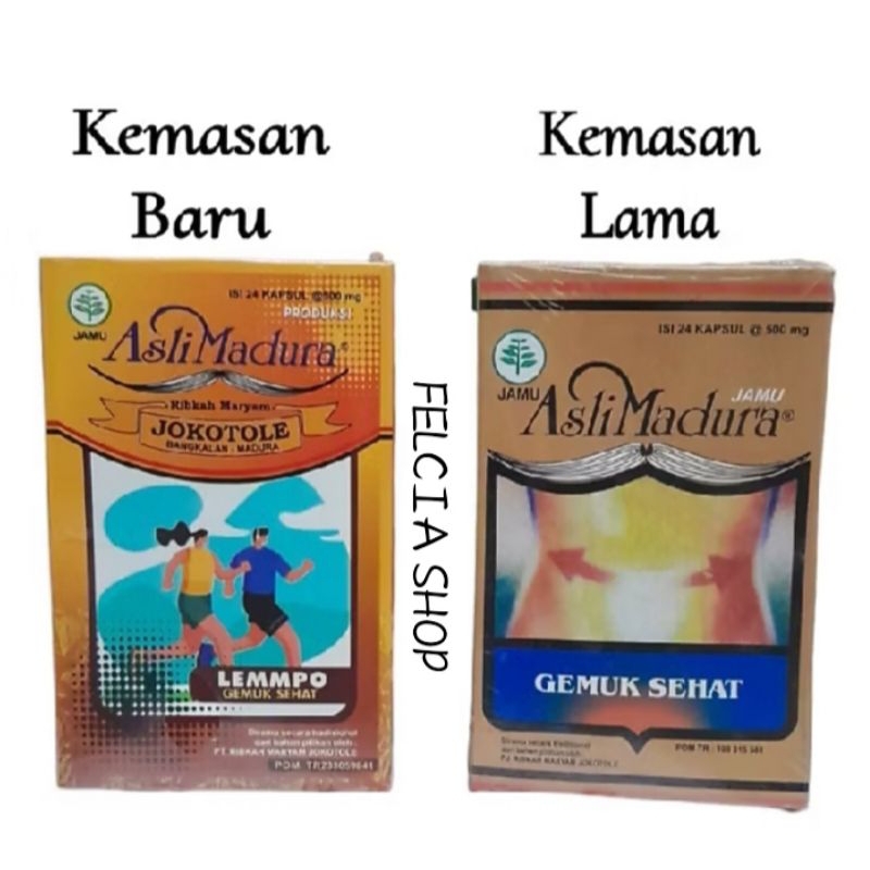 Jamu Lemmpo Gemuk Sehat Madura Isi 24 Kapsul Herbal