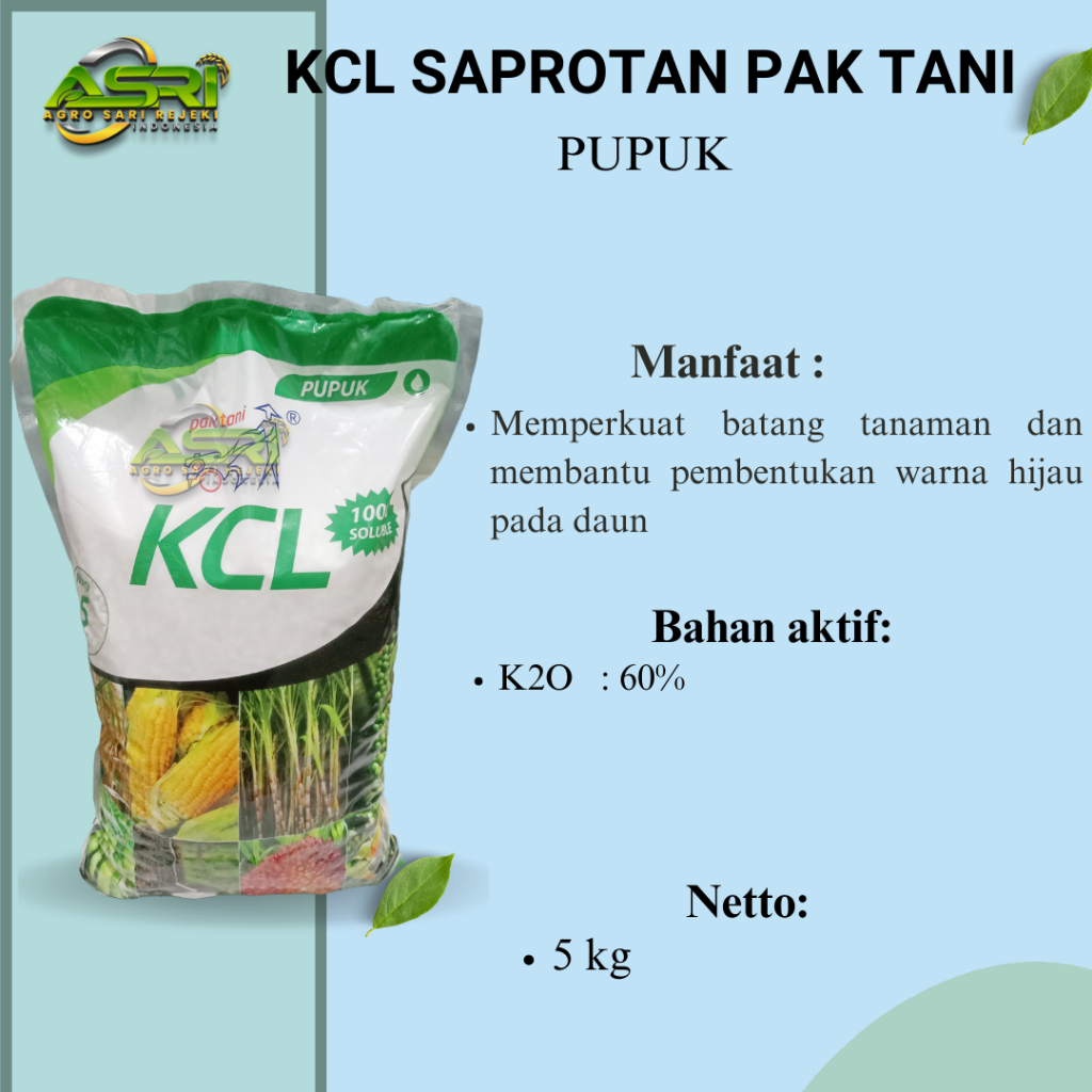 PUPUK KCL SAPROTAN PAK TANI 5KG