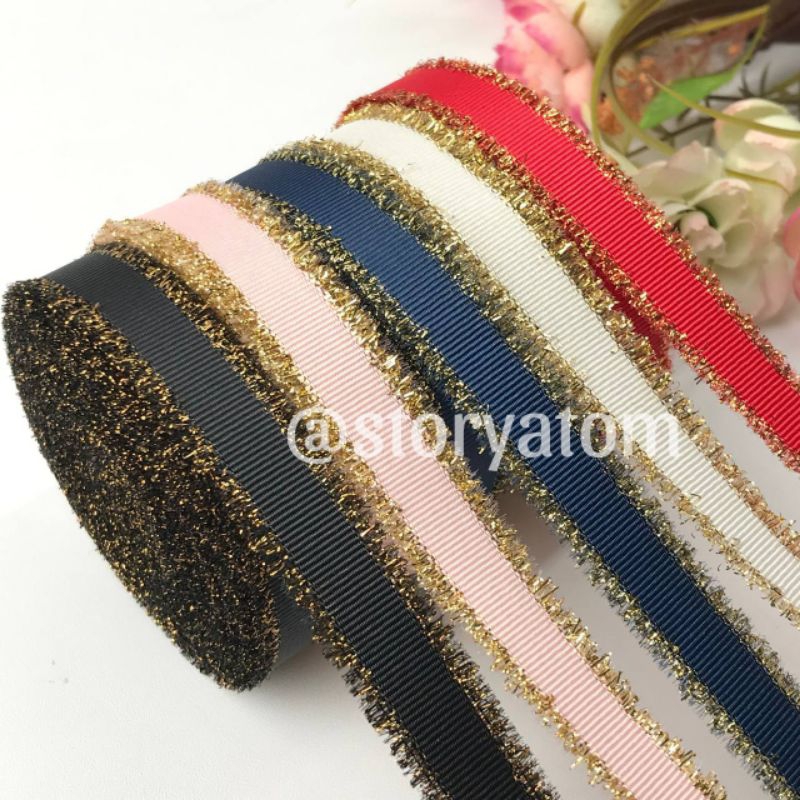 

1 YARD - 1.6 Cm / PITA GROSGRAIN SUWIR GOLD / PITA SUWIR GOLD / PITA HAMPERS