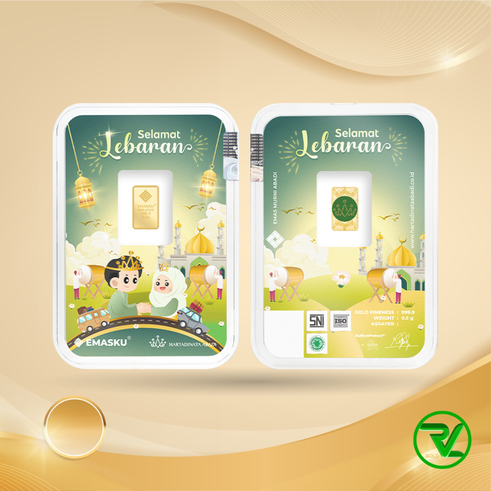 RVL LOGAM MULIA EMASKU HARTADINATA LEBARAN SERIES 0.5GR