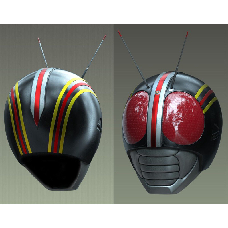 helm cosplay kamen rider black (gambar hanya contoh)