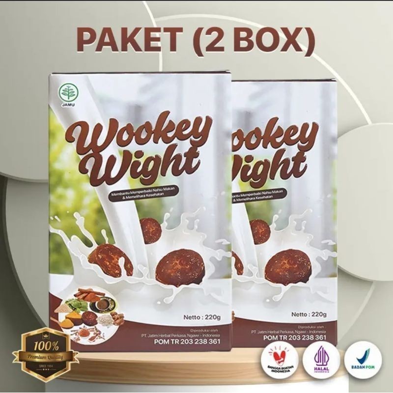 

PAKET 2 BOX Wookey Weight - Susu Penambah Nafsu Makan Dan Penggemuk Badan