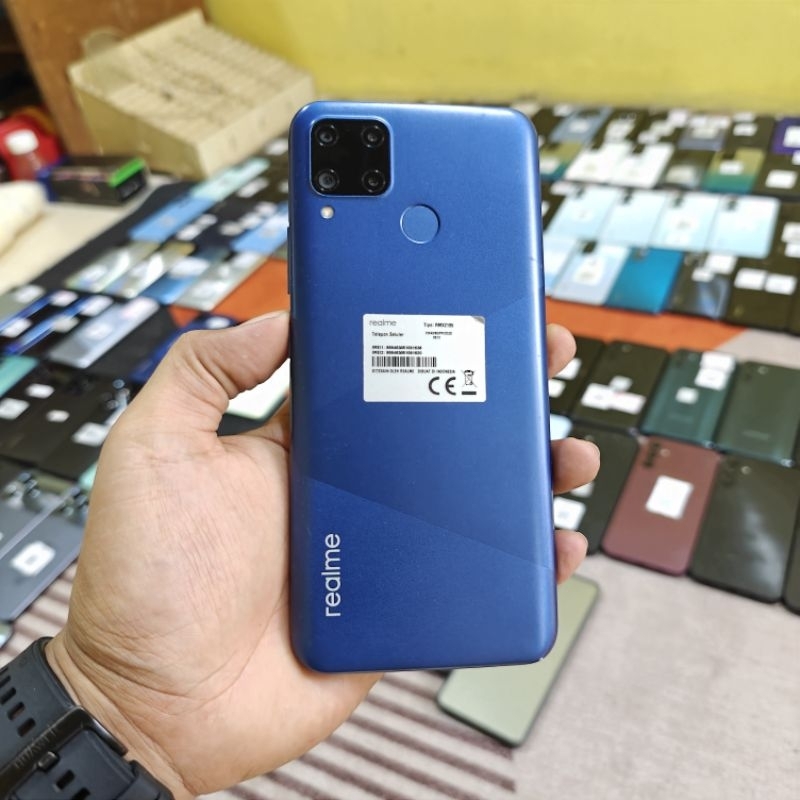 REALME C15 RAM 4/64 HP SECOND BEKAS GARANSI RESMI