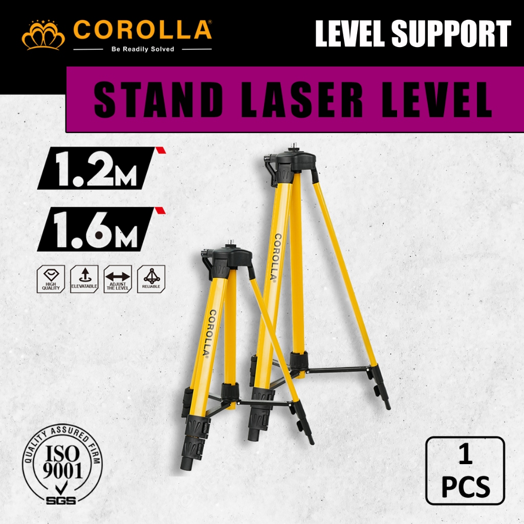 Corolla Tripod Laser Level Panjang 1,2/1,6 Meter Stand Holder