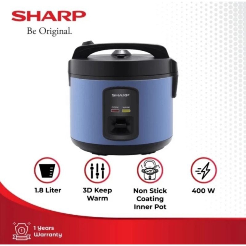 Rice Cooker Sharp KS-G18MH BL BZ | Magic com KSG18MH KSG 18MH 18MH 1.8L - Gold BZ