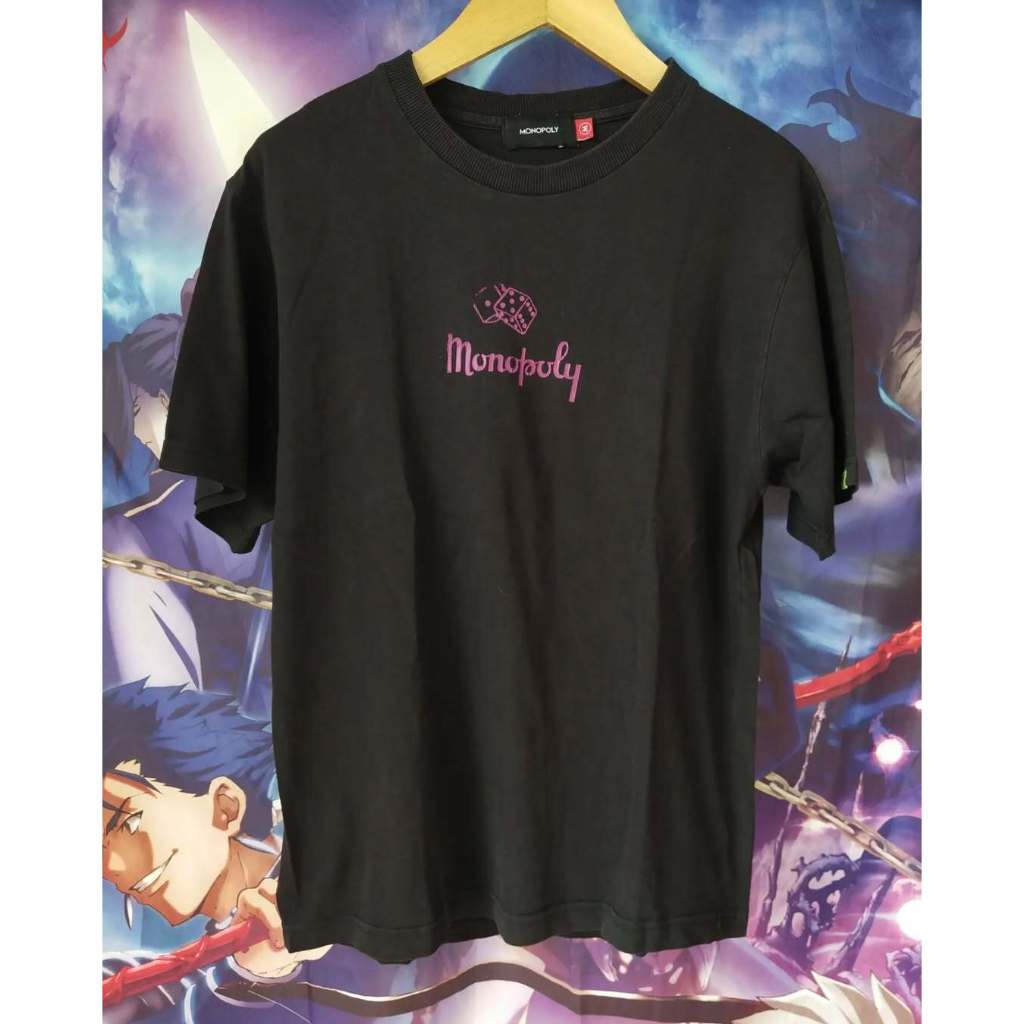 (c) 2017 Monopoly Video Game Text Logo by Hasbro Official Game Tee Kaos Tshirt Original Second Merch