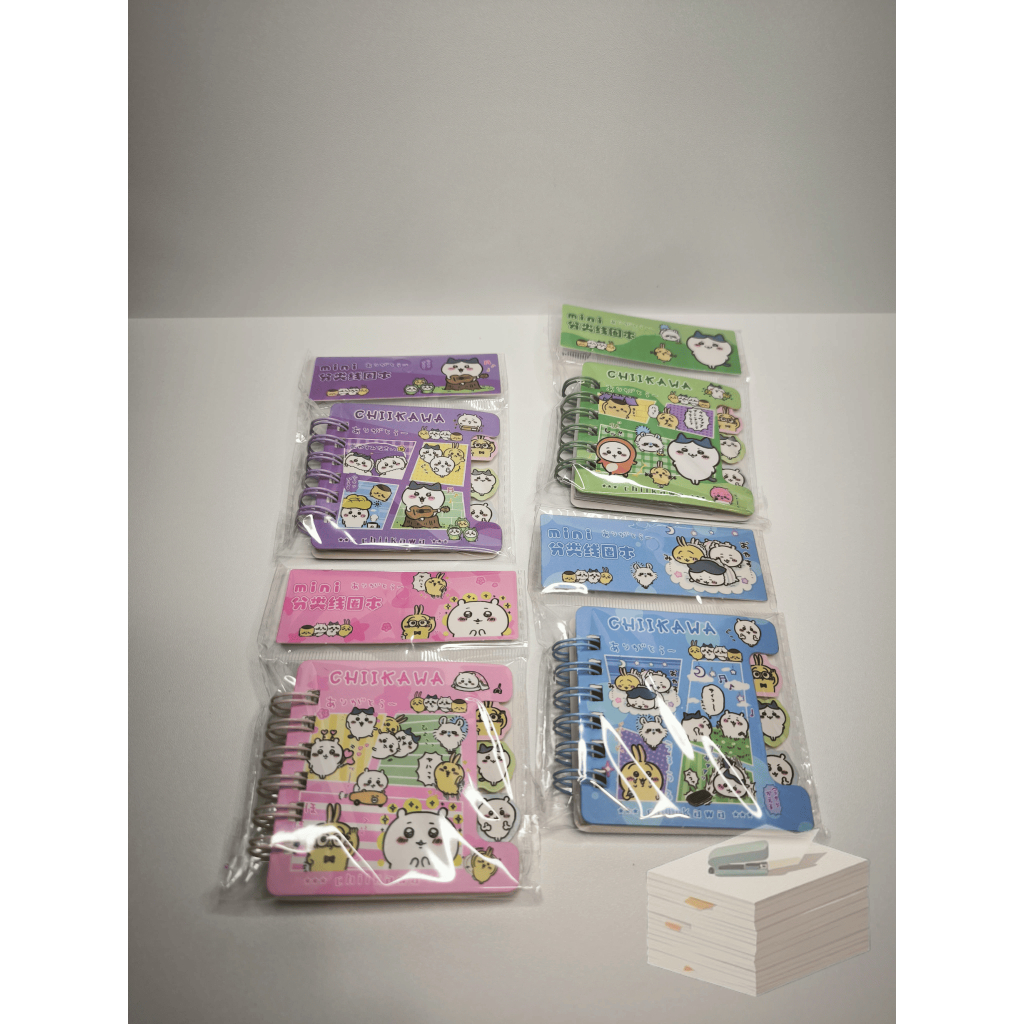 

Spiral Mini Notes Chiikawa Buku Notes lucu MINI 68mm x 68 mm
