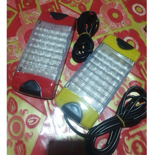 lampu stop 3in1 super ala ala hella style kaca bening 12V-24V