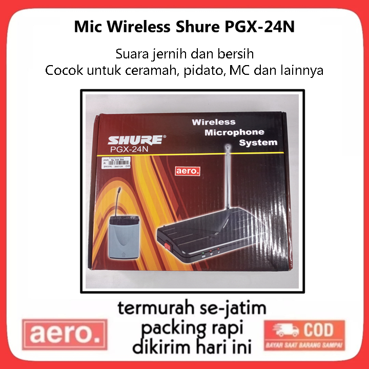 Mic Wireless Shure PGX-24N