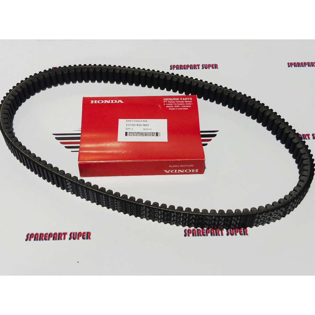 VAN BELT GENIO, SABUK PENGGERAK RODA SEPEDA MOTOR HONDA GENIO, DRIVE BELT HONDA GENIO PART KOJ
