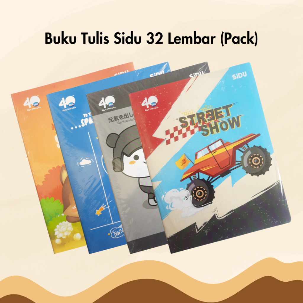 

Buku Tulis Sidu Isi 32 Lembar 1 Pack 10 Buku Sinar Dunia