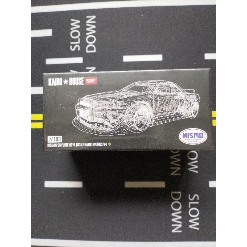 Mini GT Kaido House Nissan Skyline GT-R34 V4 Jade KHMG103