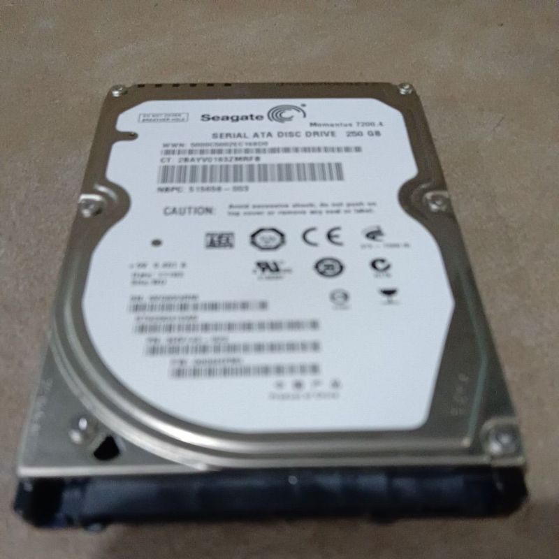 HDD LAPTOP 250GB 100%