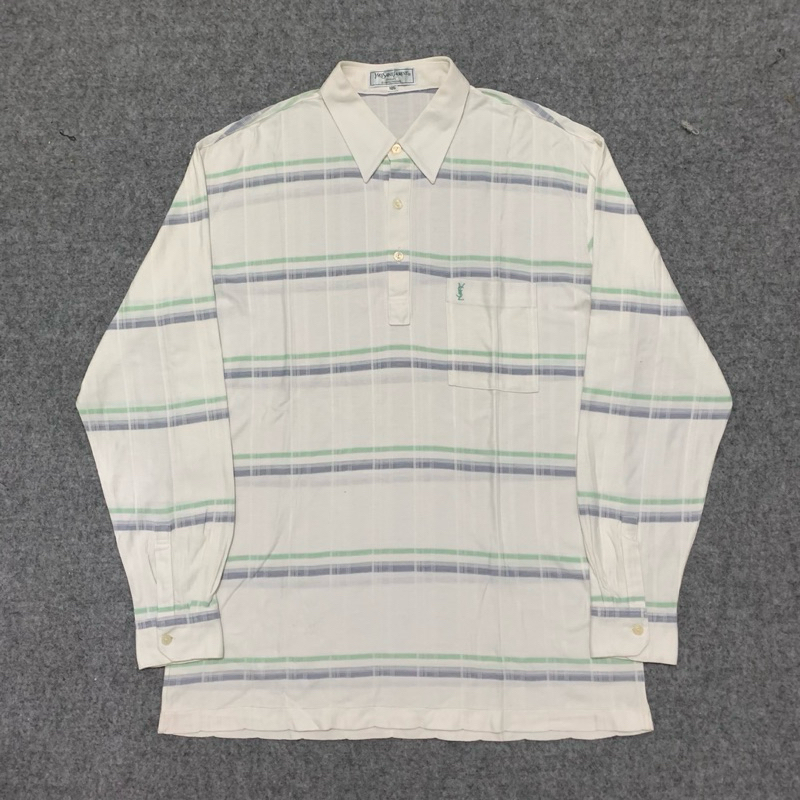 Vtg Polo Shirt YSL yves saint laurent