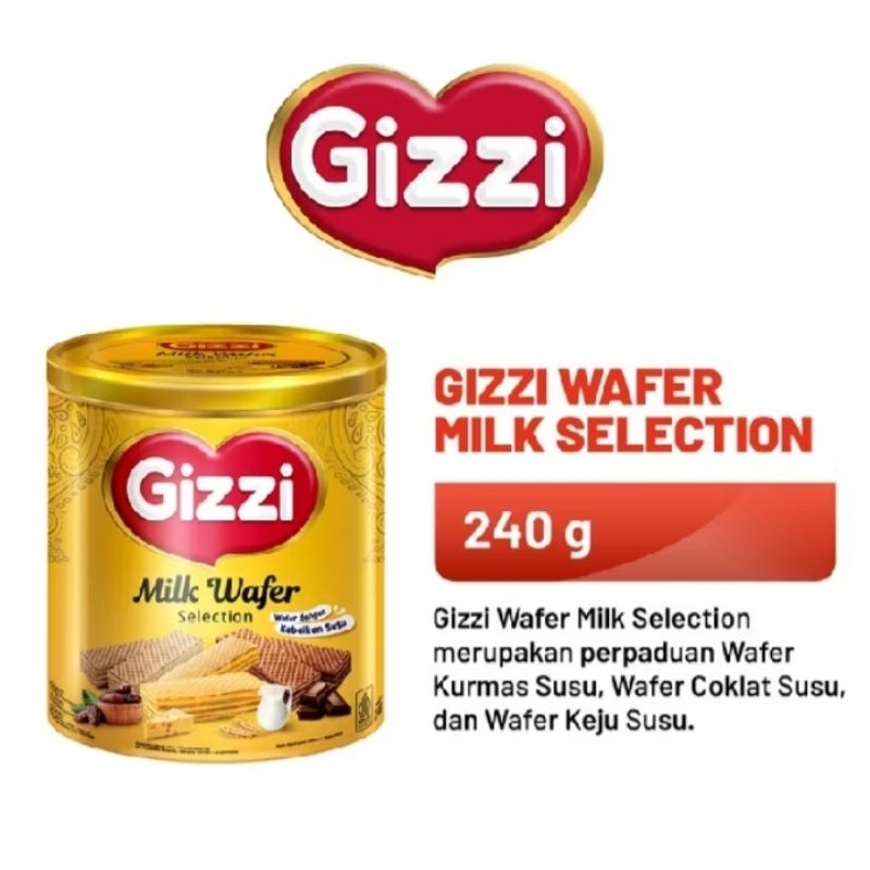 

GIZZI Wafer Milk Selection 240g