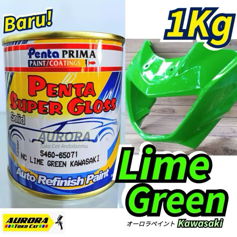 Cat Hijau Ijo Ninja Solid 1Kilo Penta Super Gloss Lime Green Kawasaki 5460-65071
