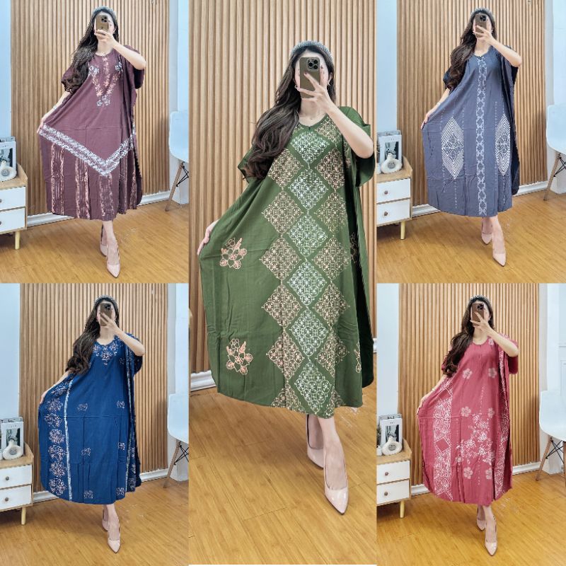 Promo - Daster lowo terbaru bahan Twill Rayon Super Premium original || Daster jumbo kekinian asli P