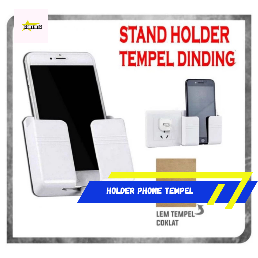 Stand Holder Tempel Dinding [COD] Tempelan untuk hp di dinding