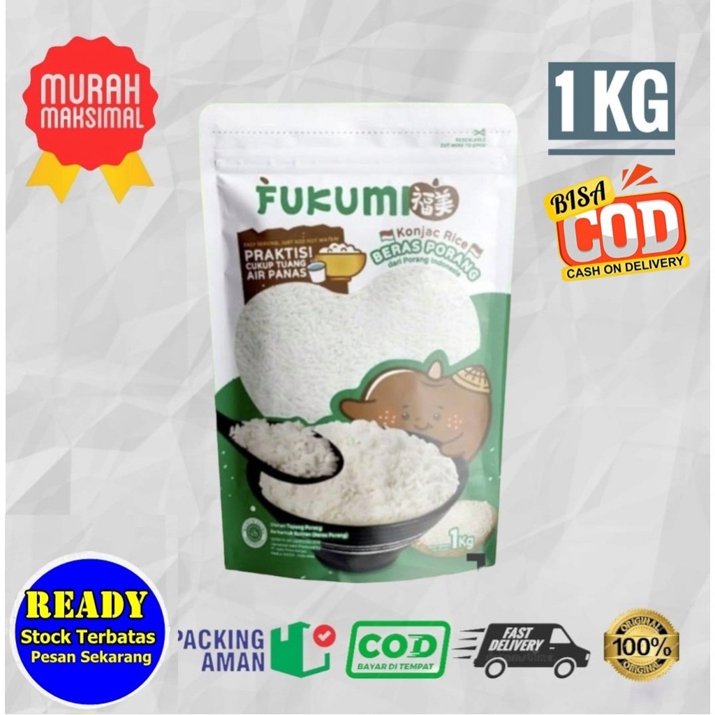 

PROMO TERMURAH!!! FUKUMI BERAS PORANG POUCH 1KG