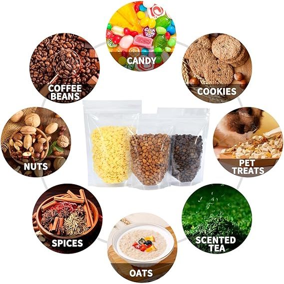 Plastik Ziplock Seal Stp Standing Pouch 16x32 - 20x29 - 16x24 - 14x22 - 12x20 - 10x17 - 9x15 50Pcs