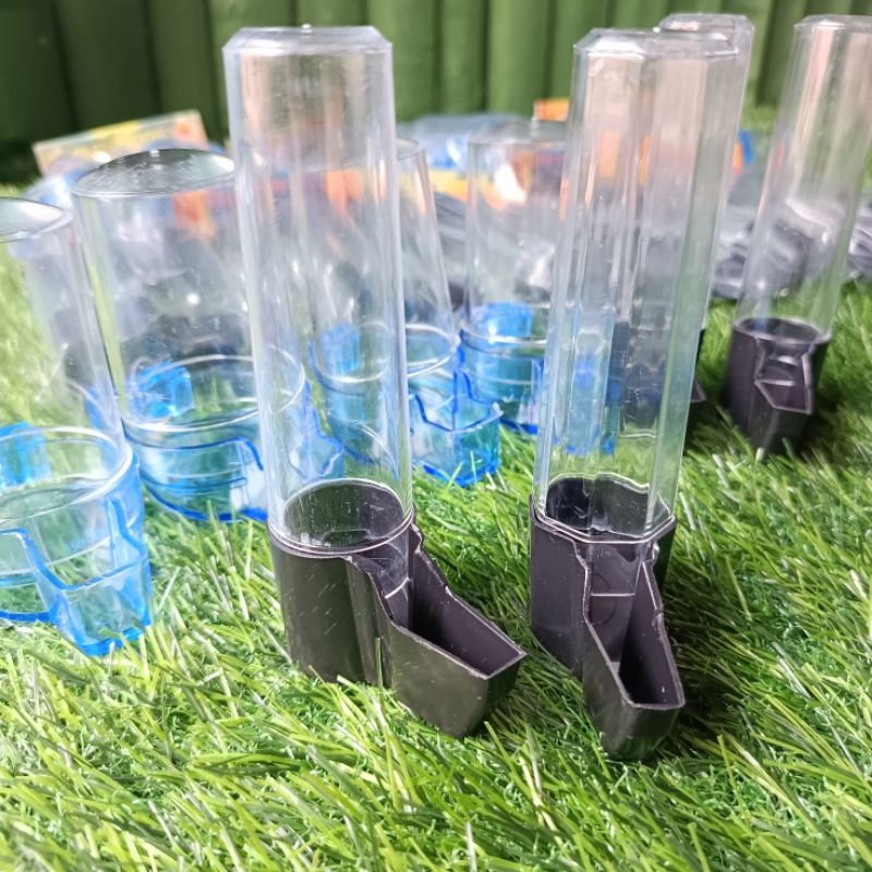 CEPUK TABUNG DIPENSER TEMPAT PAKAN DAN MINUM PLECI