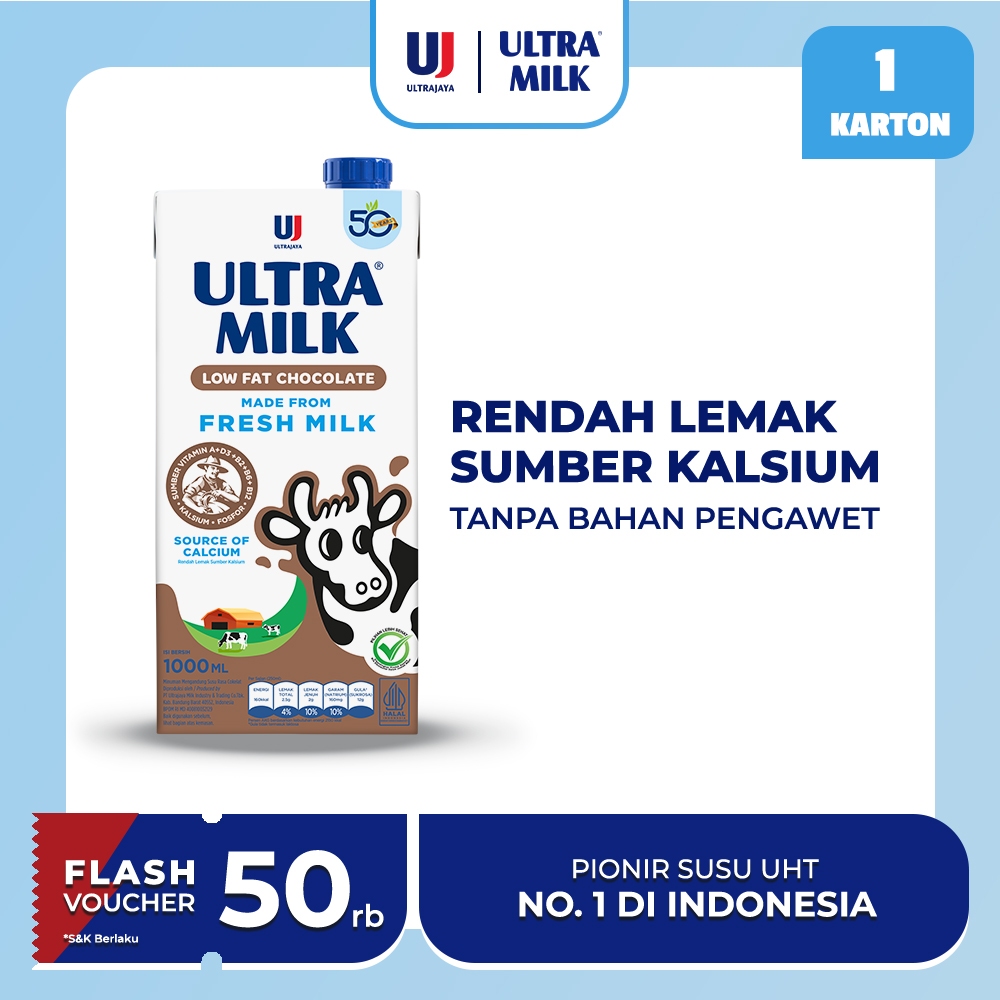 

Ultra Milk Low Fat Chocolate 1000 ml