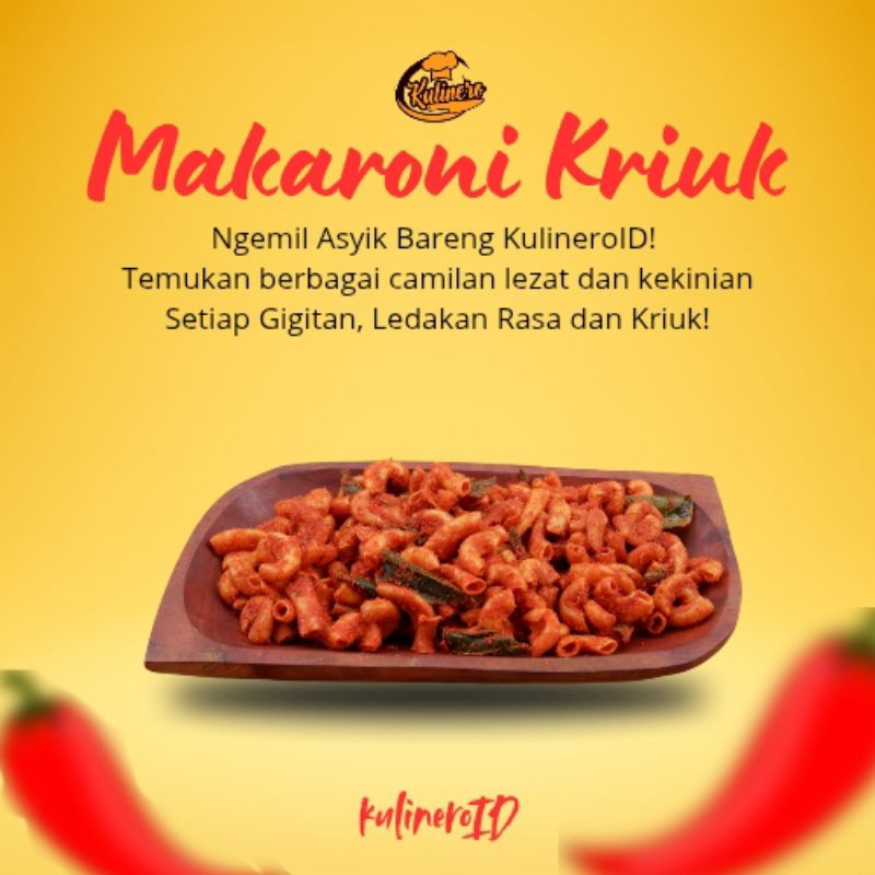 

Makaroni Kriukk KulineroID 250gram/ Makaroni Maknyus / Makaroni KulineroID