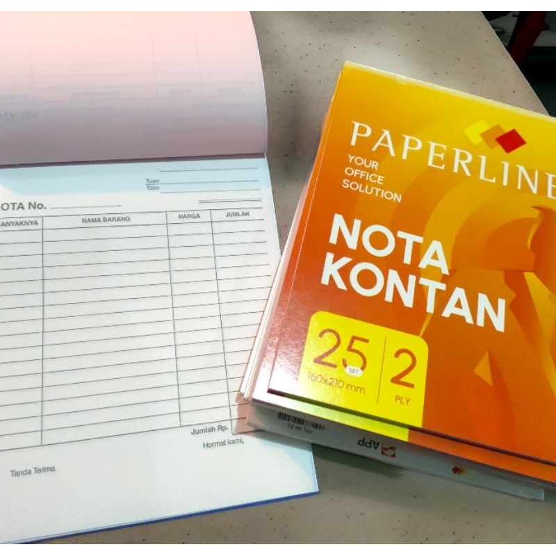 

PAPERLINE NOTA KONTAN 2 PLY BESAR UK 16X 21 CM