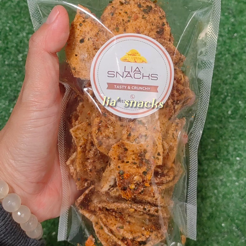 

150gr Basreng Kemasan Pouch Ekonomis | Basreng Koin | Basreng Daun Jeruk Balado Pedas | Tasty Snacks