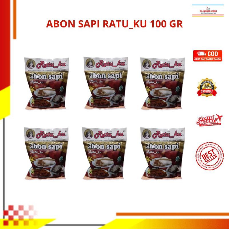 

Abon Sapi Ratu_Ku Isi 6 Pcs x 100 Gr PROMO MURAH/ [PAKET HEMAT] Abon Sapi Ratu_ku 6x100 Gr PROMO MURAH