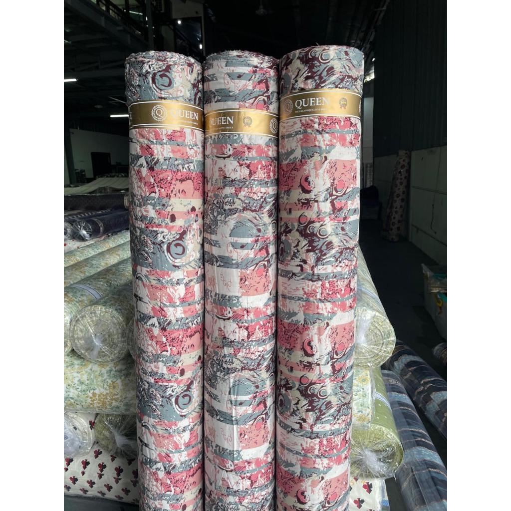 kain katun rayon viscose motif salur motif abstrak terbaru best seller