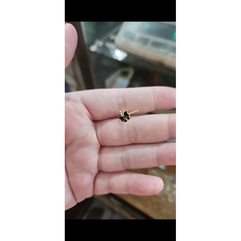 anting giwang kupu butterfly emas asli 375 8k murah kado