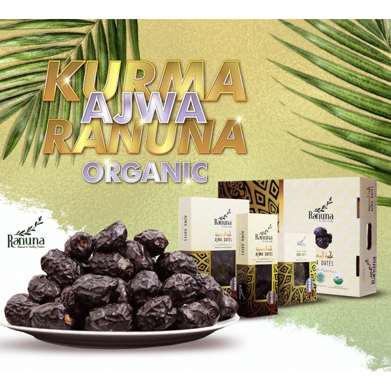 

Kurma Ajwa Ranuna Premium Organic | 7 butir | 250gr | 500gr | 1 kg