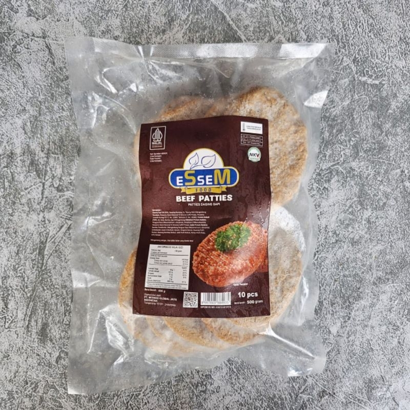 

ESSEM BEEF PATTIES 10slice 500gr